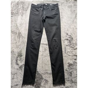 Mavi Jeans Co Skinny Pants Raw Hem Women's Size 32 Black